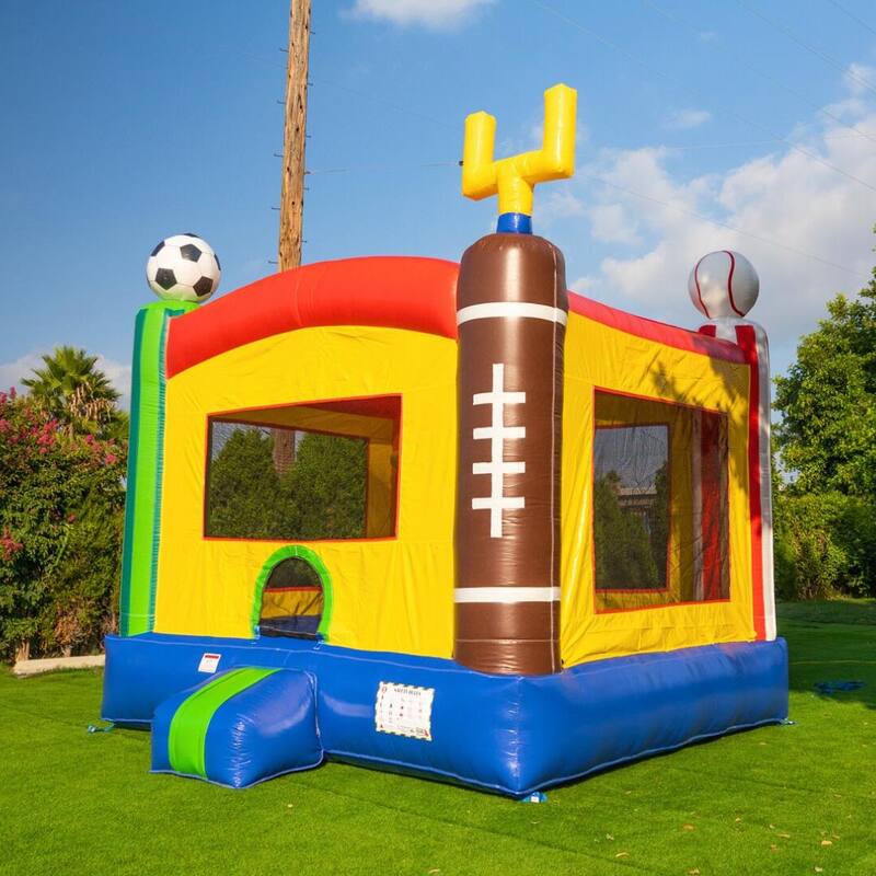 HeroKiddo 13' x 13' Sports Commercial Grade Inflatable Bounce House for Kids & Adults with Air Blower, LightWeight, Outdoor Fun - Kids - 13' (L) x 12.6' (W) x 13'(H)
