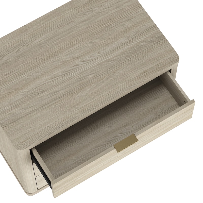 Manhattan Comfort Evelyn 32" Nightstand (3-Drawer) - Set of 2