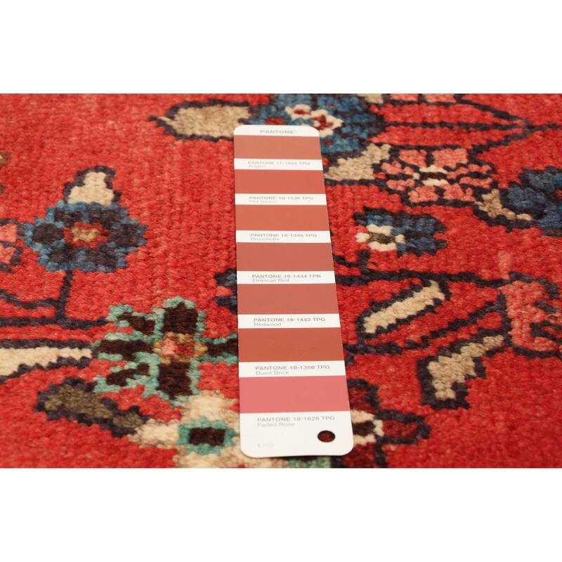 ECARPETGALLERY Hand-knotted Andelz Red Wool Rug - 3'6 x 9'9