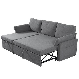 Pull Out Sofa Bed with Storage Chaise L Shape Sectional Sofa Bed - Bed ...