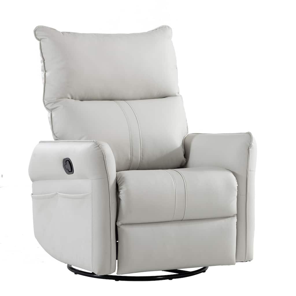 Modern Small Rocking Swivel Recliner Chair for Bedroom