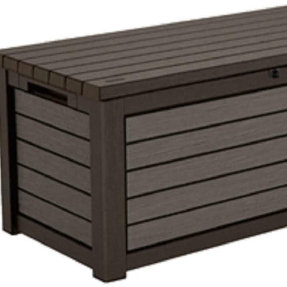 KeterKeter 165Gallon Resin Outdoor Deck Box (Grey) DailyMail