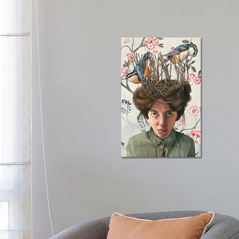 iCanvas "Birds Nest" by Lisa Lennon Canvas Print - 26x18x1.5