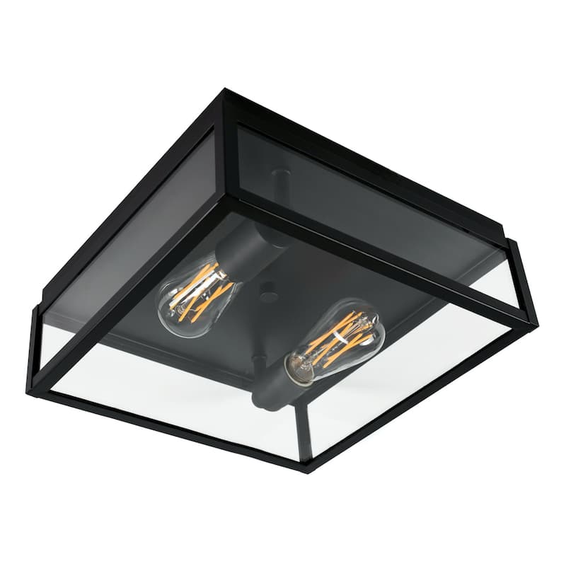 Elk Home Capture Outdoor Flush Mount Ceiling Light - Matte Black
