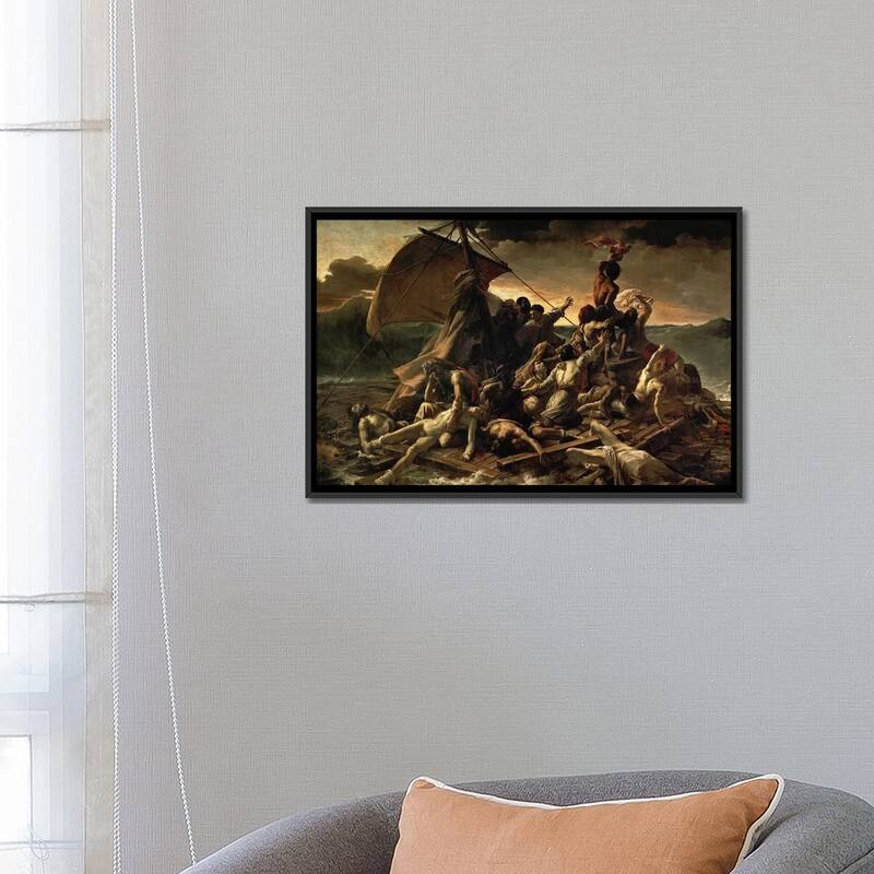 iCanvas "The Raft of the Medusa, 1819 " by Theodore Gericault Framed Canvas Print