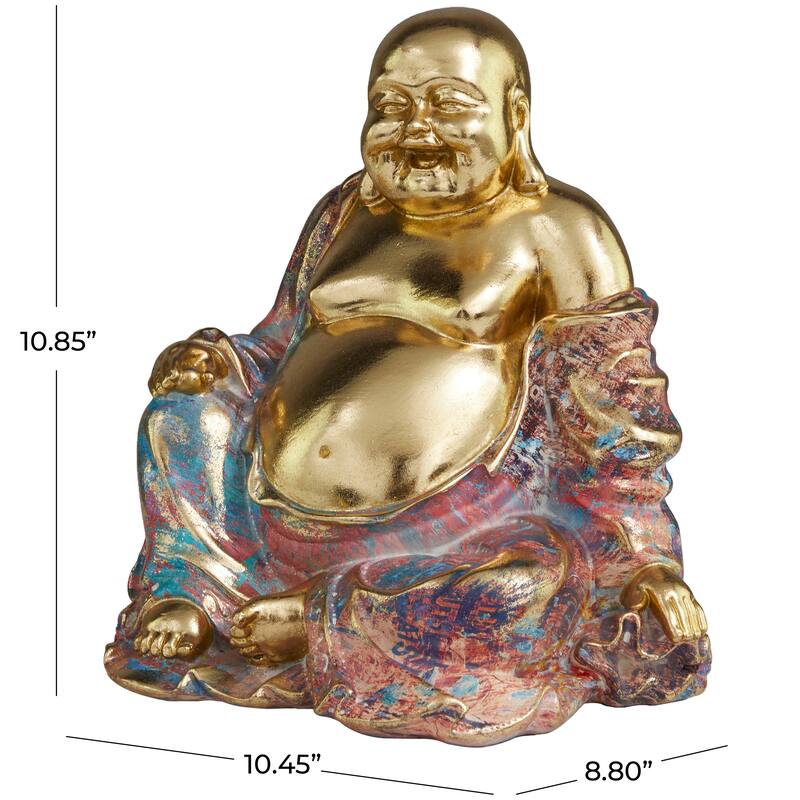 Multi Colored Resin Buddha Sculpture