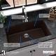 preview thumbnail 14 of 65, Karran Undermount Quartz 32 in. Single Bowl Kitchen Sink Kit