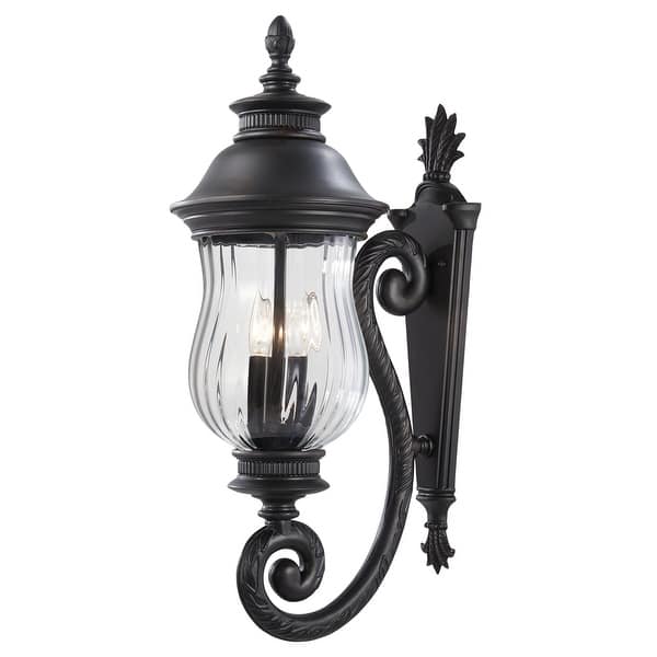 slide 2 of 4, The Great Outdoors 3 Light 28" Height Outdoor Wall Sconce from the Heritage
