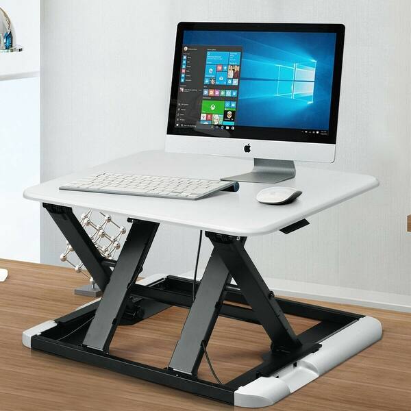 Shop Slim 8 Adjustable Standing Folding Lap Desk White On Sale Overstock 28433877