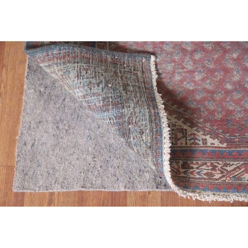 Hand Knotted Oriental 100% Wool Carpet Traditional All-Over Red Botemir Area Rug - 6' 5'' X 4' 1''