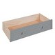 preview thumbnail 13 of 11, Pine Wood Twin over Twin Bunk Kids Bed Frame with Storage Staircase, Slide, Desk with Drawers & Shelves for Bedroom, Grey