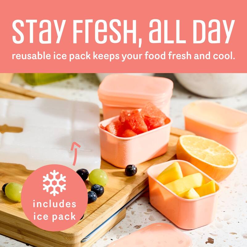 COOK WITH COLOR Snackle Box for Kids Lunch Box and Snack Container