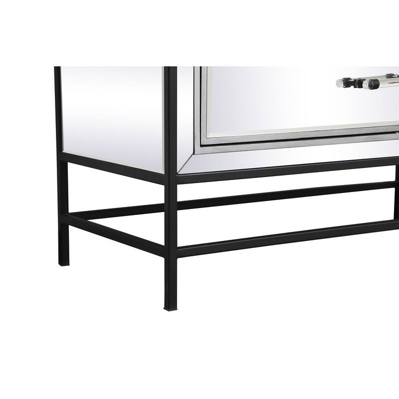 Modern Mirrored End Table