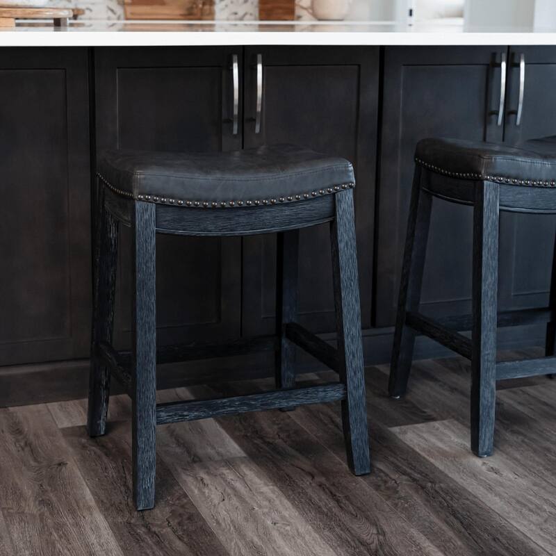 Maven Lane Sophia Saddle Kitchen Dining Stool