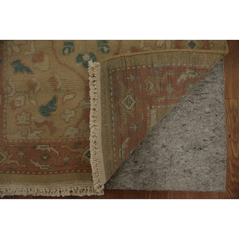 Hand Knotted Oriental 100% Wool Carpet Traditional All-Over Brown Ziegler Area Rug - 3' 7'' X 2' 0''