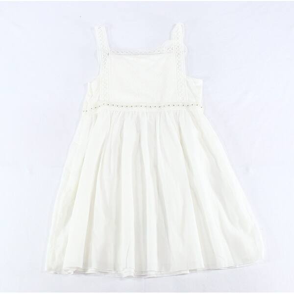 Shop Chloe Girls Dresses White Ivory Size 10 Beaded Embroidered