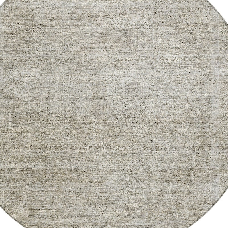 HomeRoots Floral Traditional Rectangle Outdoor Rug