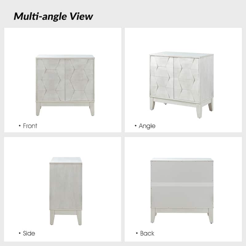 Martina Modern 2-door Ample Storage Cabinet With Adjustable Shelves By HULALA HOME