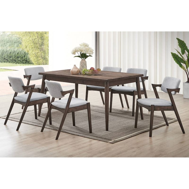 Set of 2 Fabric Upholstered Dining Chairs in Walunt