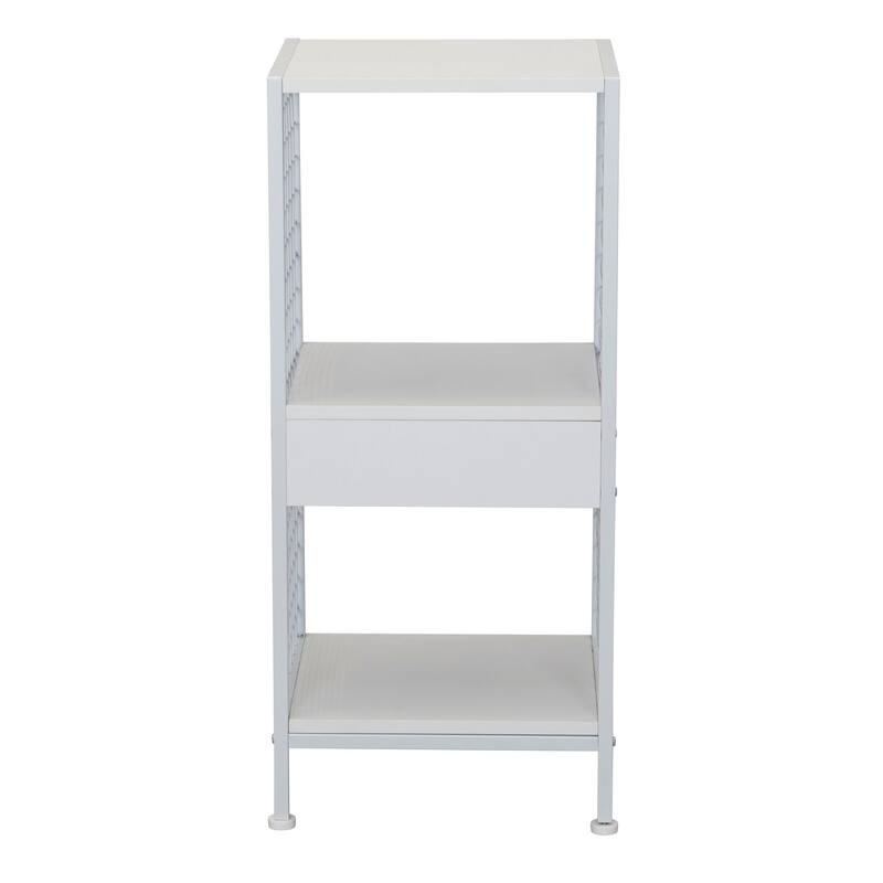 Household Essentials Trellis Open Storage Bookshelf with 2 Cube Compartments