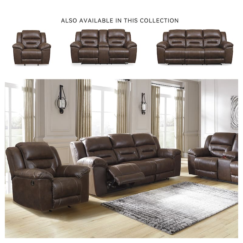 Stoneland Contemporary Rocker Recliner Chocolate