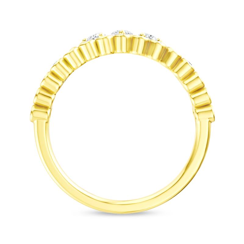 1/4ct TDW Diamond Crown Ring in 10K Gold for Women