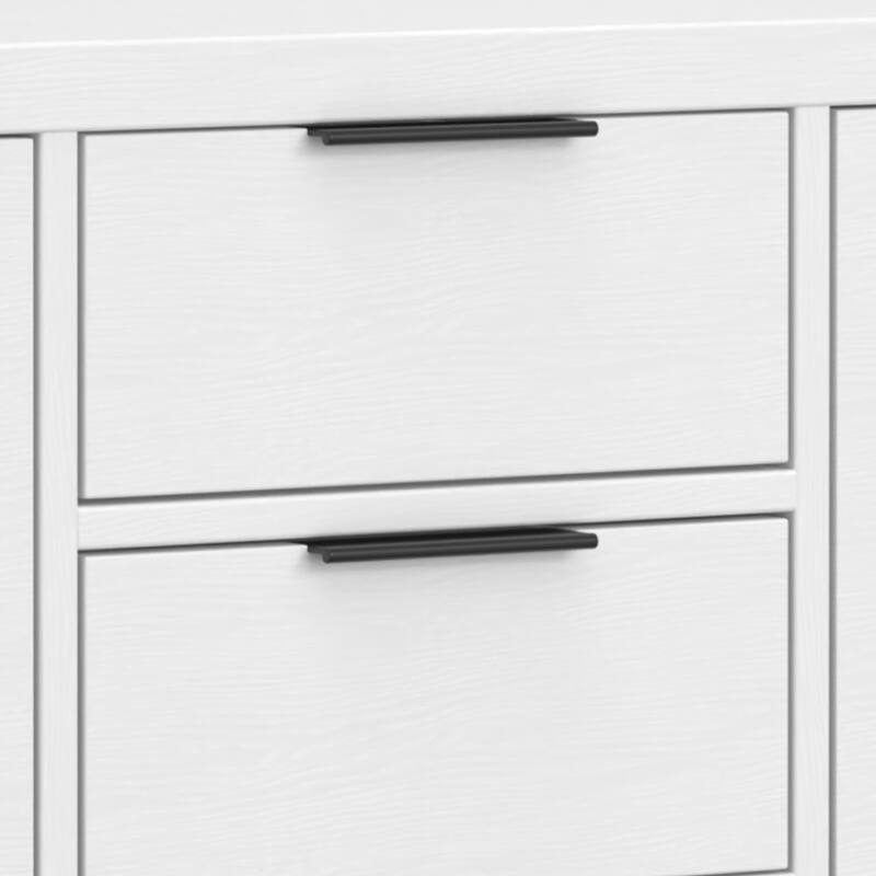 WYNDENHALL Fabian SOLID WOOD 54 inch Wide Contemporary Sideboard Buffet - 18" D x 54" W x 36" H
