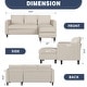 preview thumbnail 3 of 5, Futzca 74" Convertible Sectional Sofa Couch, Small L-Shaped Sofa