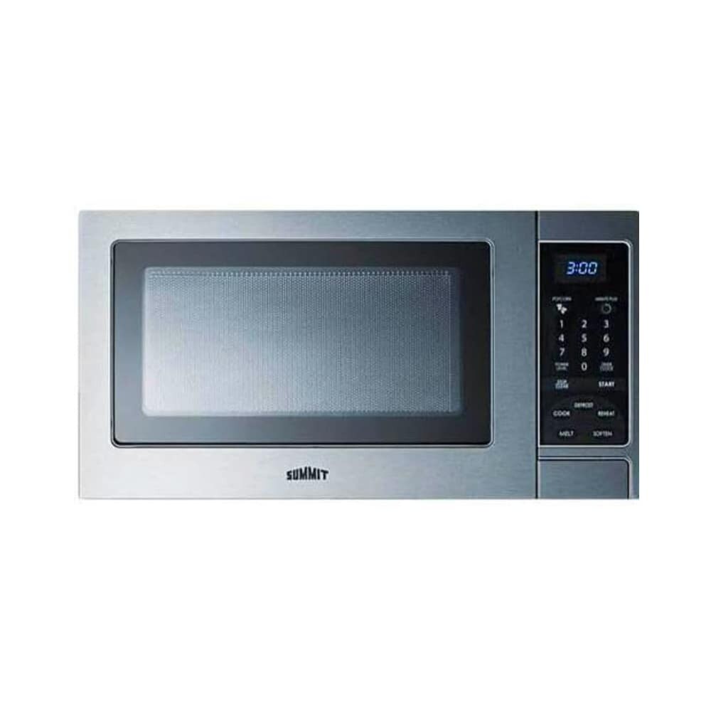 Shop Summit Scm853 19 Wide 0 9 Cu Ft Capacity 900 Watt Countertop Stainless Steel Overstock 23178152