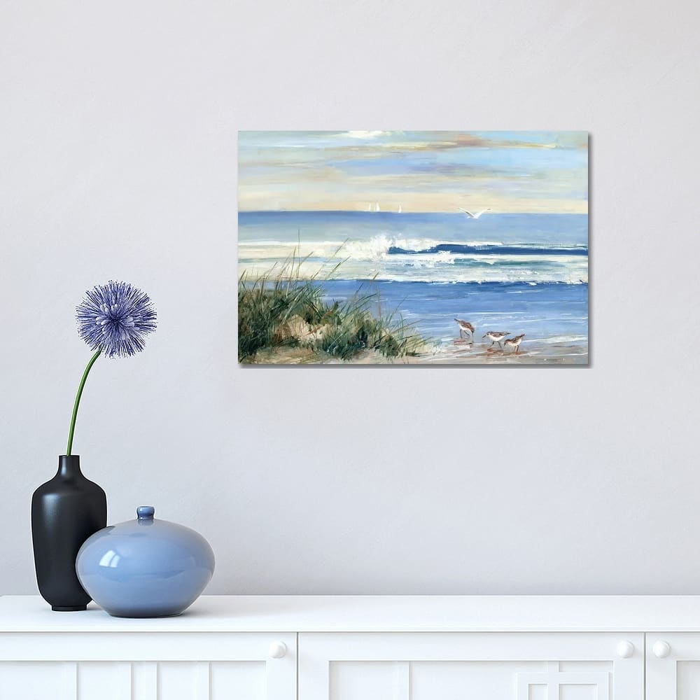 iCanvas "Beach Combers" by Sally Swatland Canvas Print