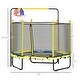 preview thumbnail 8 of 8, 4.6' Kids Trampoline with Basketball Hoop