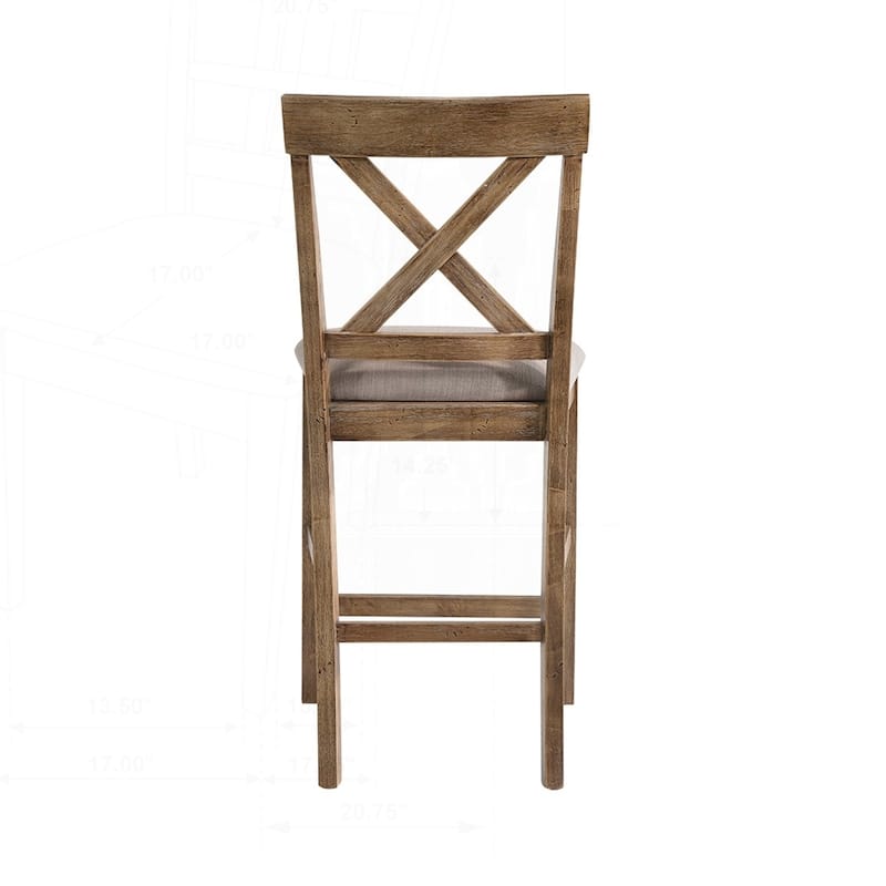 Charming Linen Upholstered Counter Height Chairs for Stylish Dining
