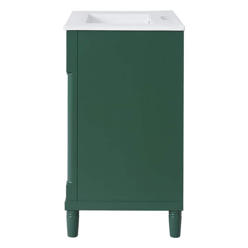 30" Bathroom Vanity with Sink, Freestanding Bathroom Storage Vanity Cabinet w/Soft-Closing Door, Bathroom Cabinet ,2 Drawers