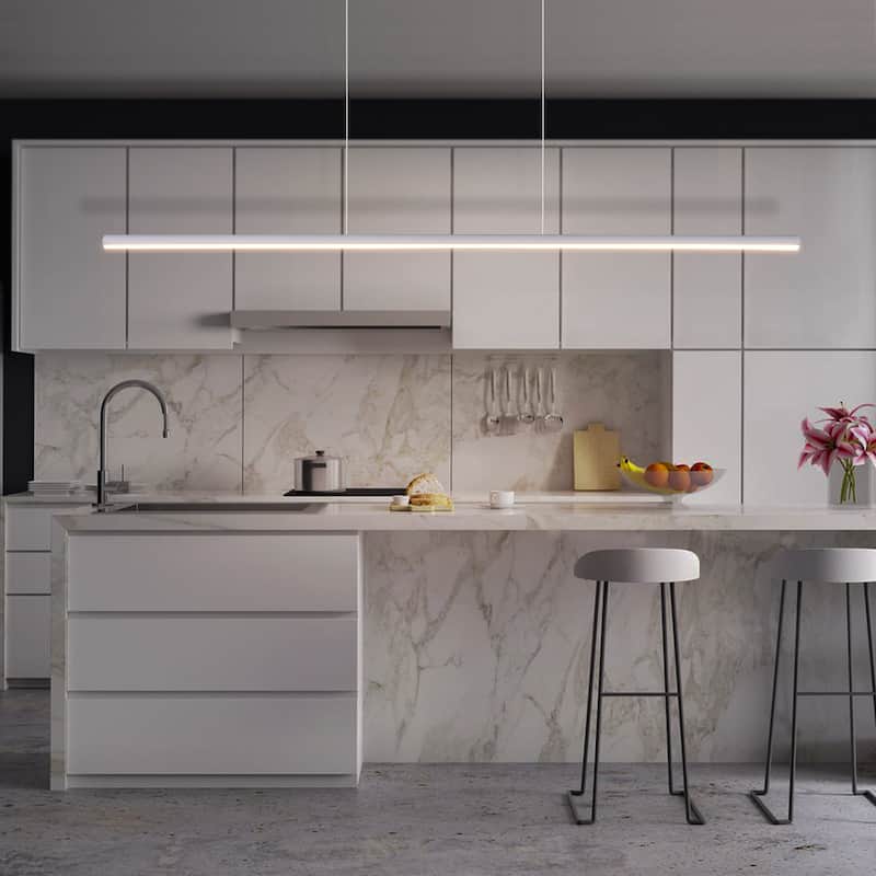 OYIPRO Kitchen Island Pendant Lighting Integrated LED Linear Light Fixture
