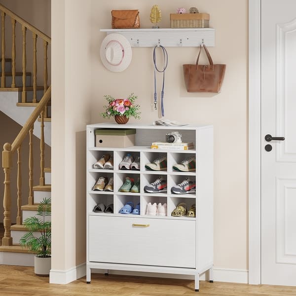 Spacerock Pair Shoe Storage Cabinet 1pc Space-Saving Wall