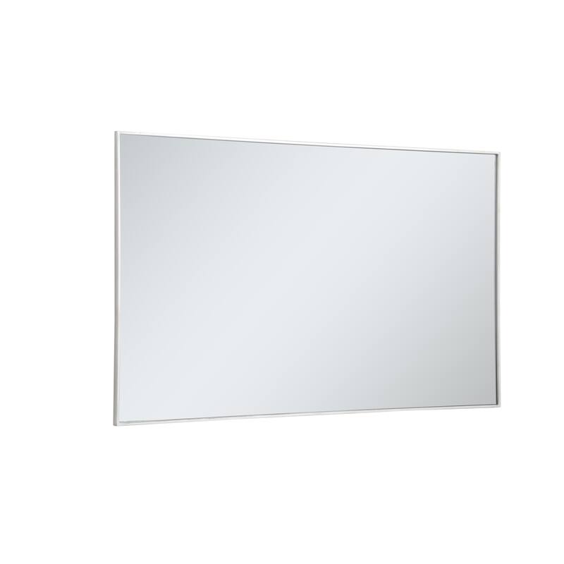 Elegant Lighting Eternity 60" x 36" Rectangular Beveled Metal Framed