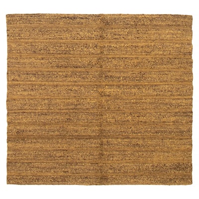 ECARPETGALLERY Flat-Weave Natural Gold Wool Tapestry Kilim - 6'8 x 6'3