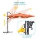 preview thumbnail 18 of 40, BONOSUKI 11.5x9FT LED Cantilever Patio Umbrella with 360 Rotation
