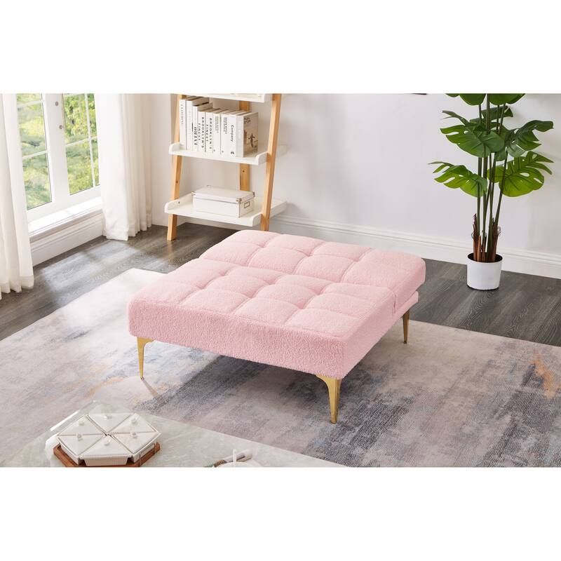 Convertible Teddy Fabric Sofa Bed - Perfect for Apartment Living
