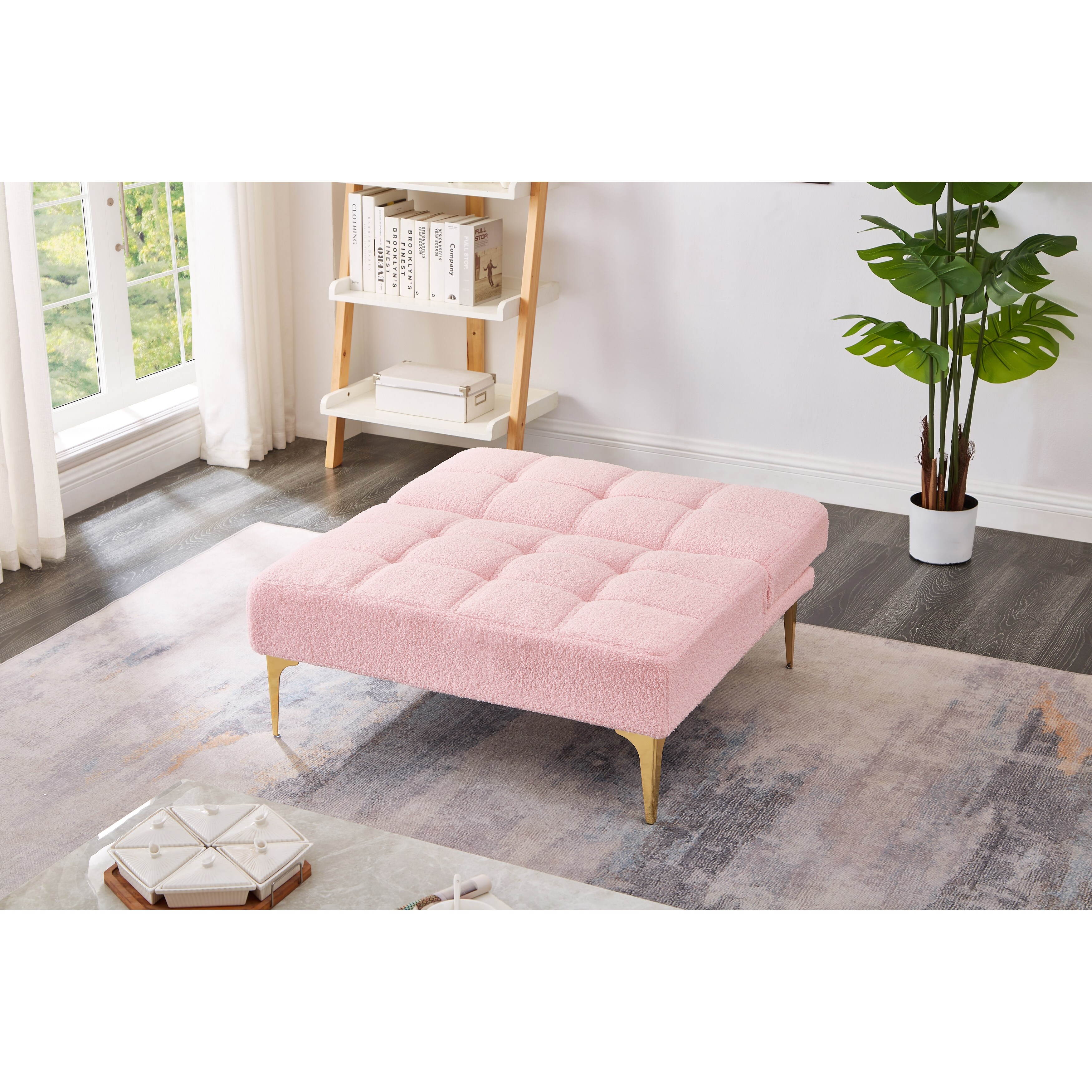 Pink futon chair store
