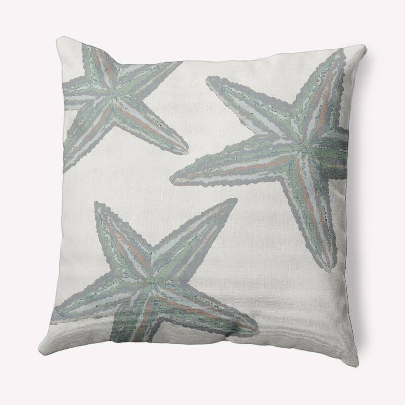 Starfish Constellation Nautical Indoor/Outdoor Throw Pillow - Pretty Grey - 16" x 16"