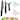 Ceramic Kitchen Knife Set 4" and 6" Chef Knives Peeler with Covers