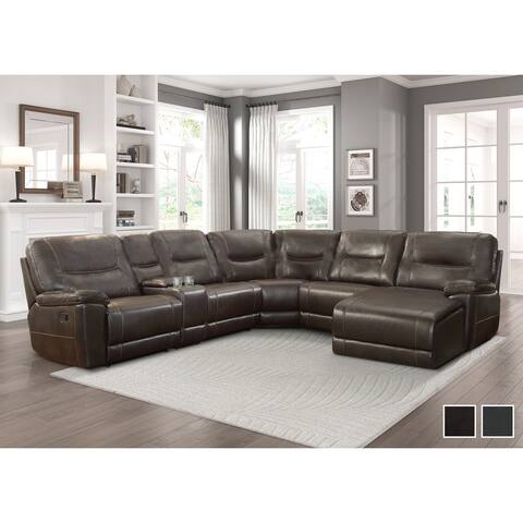 Becot 6-Piece Modular Reclining Sectional Sofa with Right Chaise