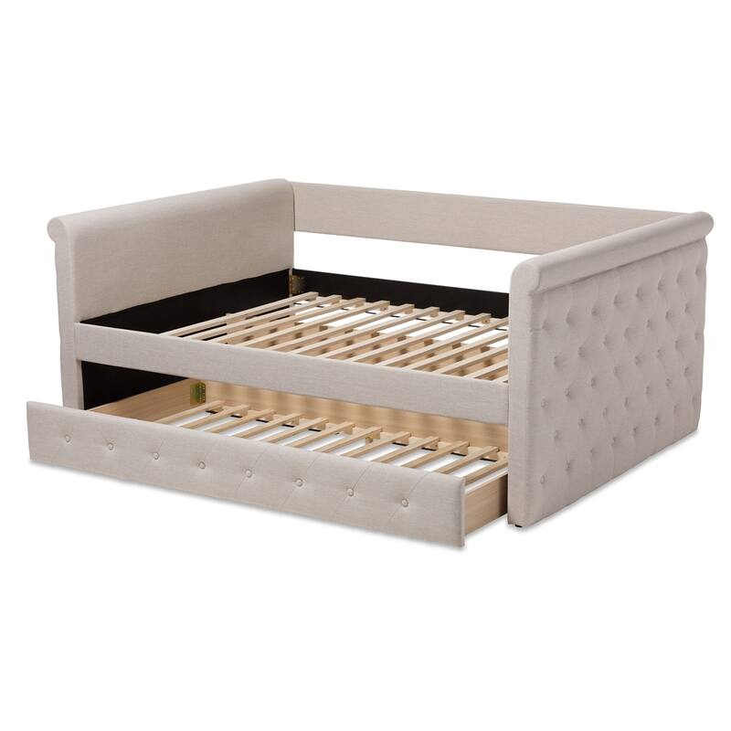 Modern and Contemporary Fabric Upholstered Size Daybed
