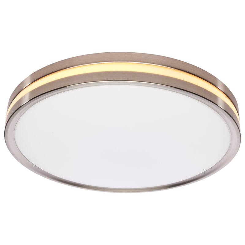 15 Inch Surface Mount with Night Light 5 CCT Selectable Brushed Nickel Finish - Brushed Nickel