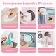preview thumbnail 10 of 8, Gymax Wooden Kids Laundry Playset Pretend Toy Washing Machine w/