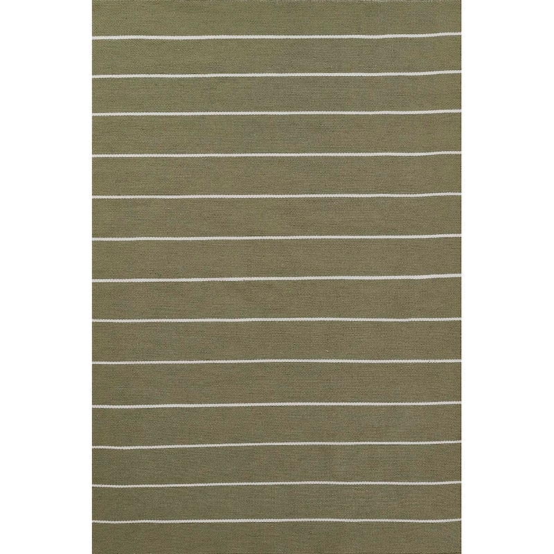 Erin Gates by Momeni River Fine Hand Woven PET Indoor Outdoor Rug - 3'6" X 5'6" - Green