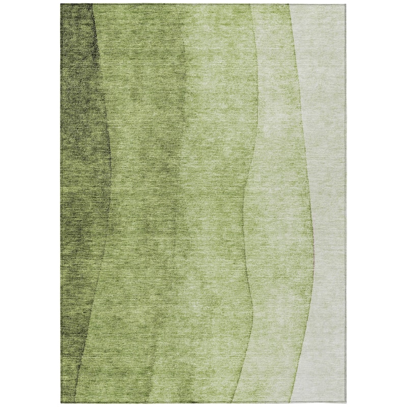 Machine Washable Indoor/ Outdoor Chantille Contemporary Ombre Rug