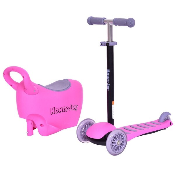 pink segway with handles