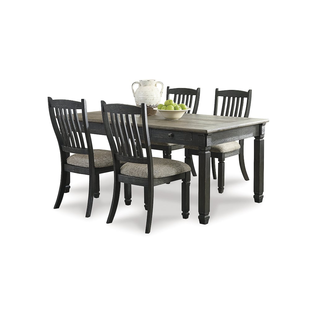 Signature Design by Ashley Tyler Creek Black / Grayish Brown 5-Piece Dining Package